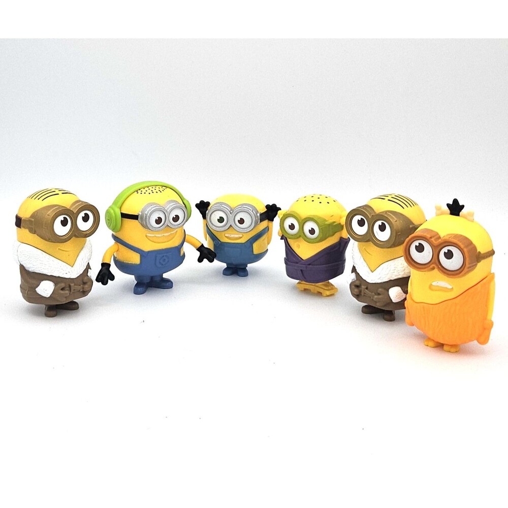 Minions McDonalds Toy Lot Despicable Me Figures Kevin Stuart Bob Mixed Set